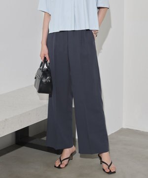  【CLASSY.掲載・新色追加・WEB限定カラーあり】FluidBackSatin ワイドパンツ