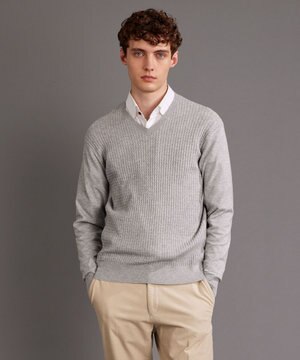  【チクチクしない/イージーケア/3シーズン対応】 コンフォート Ｖネック セーター