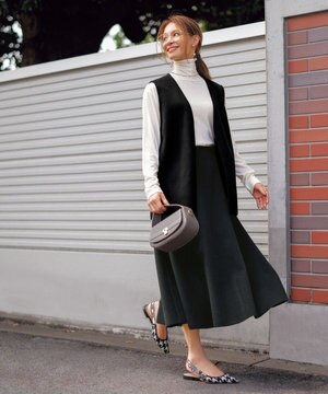 【セットアップ対応】ウールライク スカート