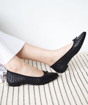 【本革・高反発】Pointed ポインテッドトゥ メッシュバレエシューズ