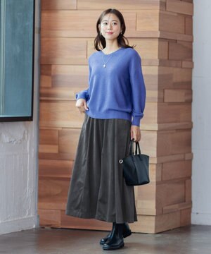 【洗濯機可】エステルベロア ガウチョパンツ