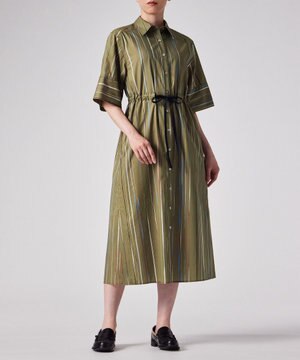  Signature Pinstripe シャツワンピース