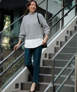 【大人百花掲載 ヨンアさん着用】シリーズ累計7万本突破!サーモ2WAYストレッチ テーパードパンツ