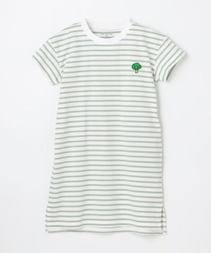  【ke ke ke】GOOD MORNING ボーダーチュニック ワンピース