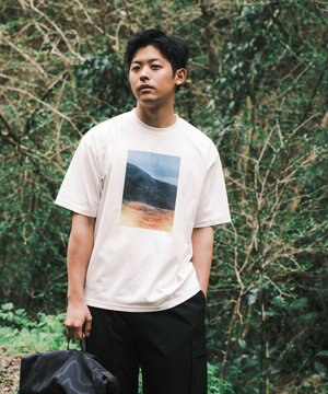 【UVカット・吸水速乾・ストレッチ・軽量 】コラボフォトプリントTシャツ(L・XLサイズ)