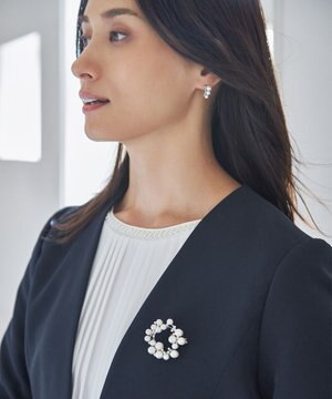  パールサークルブローチ