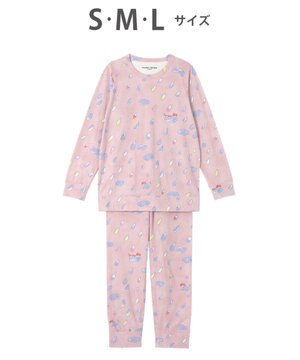  ツモリチサト パジャマ 長袖 長ズボン ルームウェア 綿混(本体) 接結天竺素材 ソフトな風合い 上下セット かぶりタイプ tsumori chisato SLEEP UDX555 /ワコール