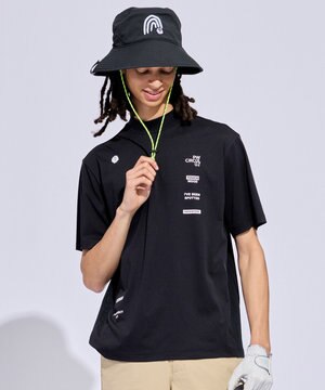 【MEN】メッシュコンビ モックネック ゴルフ