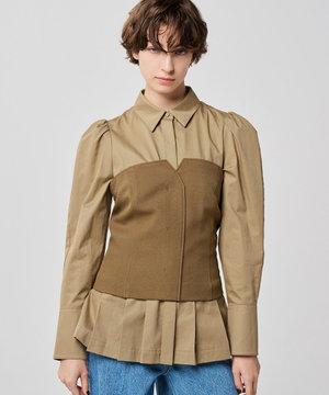 プレーンスーツ ビスチェ(uncrave WHITE)