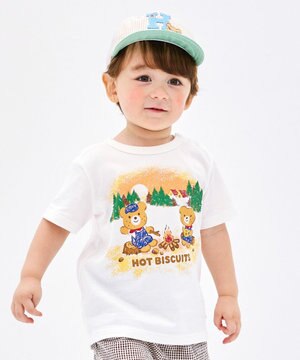  【家族でおそろい】【80-120cm】アウトドアデザイン 半袖Tシャツ