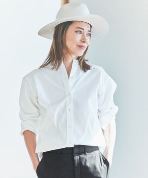 CANCLINI バンドカラー シャツ