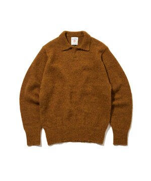  【J.PRESS ORIGINALS】Shaggy Dog Sweater Skipper Polo / Japan Made