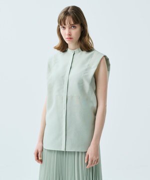 【uncrave WHITE】シアー シャツ