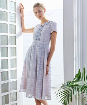  【星風まどかさん着用】FLOATING CHECK ドレス