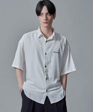  【速乾/しわになりにくい/MLサイズ展開】アムンゼンワンポイントBIGシャツ（SS）