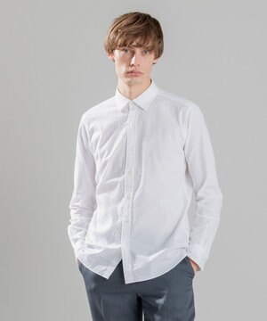  アロージャガードストレッチ　レギュラーカラーシャツ