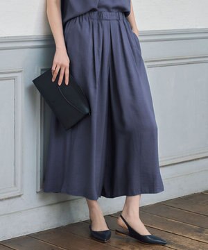  【セットアップ対応】エアリーツイルキュロット パンツ