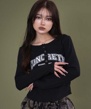  キーネックロゴトップ