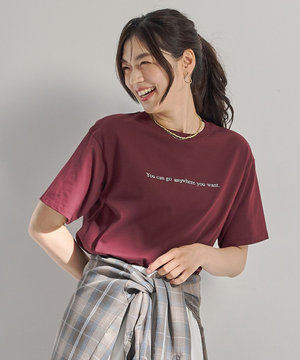 【洗濯機可/接触冷感/UVケア】オーガビッツロゴテールTシャツ