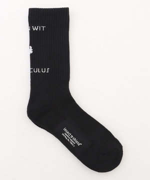 【虫よけ加工】【MEN】バックLOGOソックス ミドル丈 ゴルフ