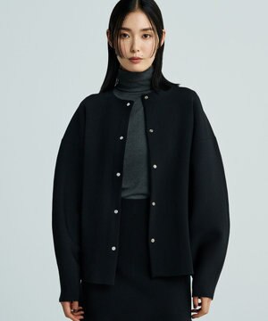 【洗える】スムースニット カーディガン（uncrave WHITE）