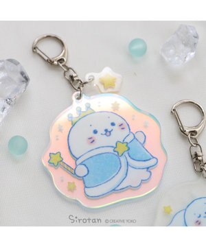 しろたん 氷の国 アクリルキーホルダー 《王冠しろたん》 単品