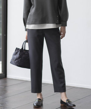 【洗える】PLAIN WEAVE トロ テーパード パンツ