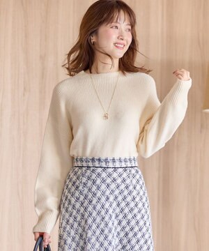  【洗える】アンゴラブレンド ニット