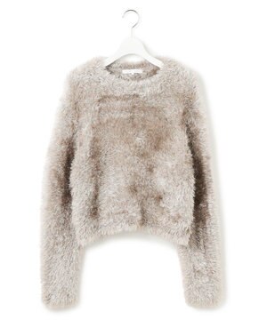  【GOLD LABEL】メタリックファーモール ニット