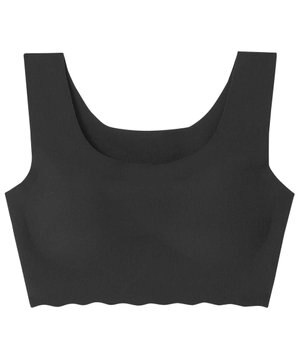  綿混フラット仕上げ　ノンワイヤーブラジャー　　【全サイズ同一価格】