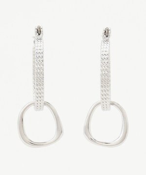  チェーンフープピアス