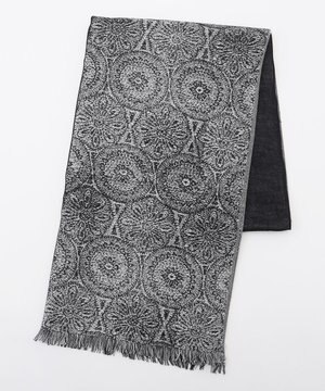  新柄【上質素材】シルクカシミヤ　ブックストール / モスクパターンストール