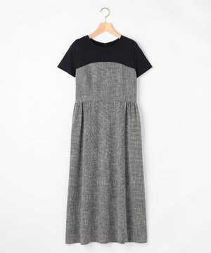  【先行予約】メランジレノクロス ドッキングワンピース