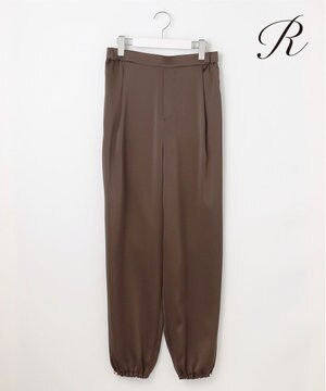  【R(アール)】トリアセサテン ドロストパンツ