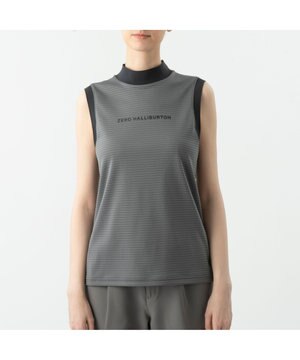  ノースリーブボーダーモックネック ZHG-W6S5b 85218