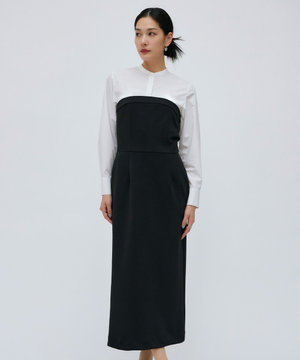 【洗える】ミリオーネダンボールニット ベアトップワンピース