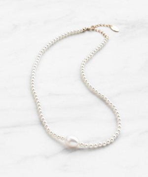  ACCENT OF PEARL NECKLACE ネックレス