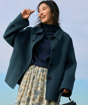 【VERY掲載】MANTECOPure リバー ステンカラーコート