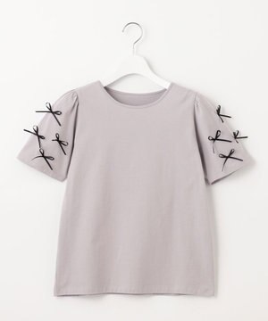  【UVケア】ランダムリボンスリーブ Tシャツ