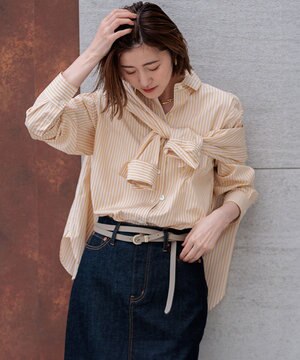  【CLASSY.2月号掲載/洗える】CANCLINI ベーシック シャツ