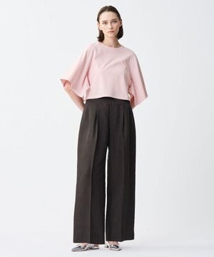 テンセルライトリネン ワイドパンツ