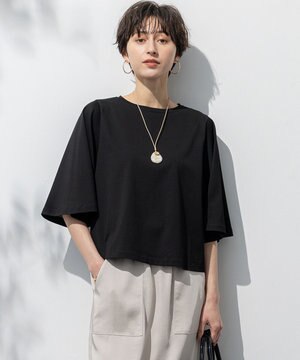  【洗える】ハイエンド フレアスリーブ Tシャツ