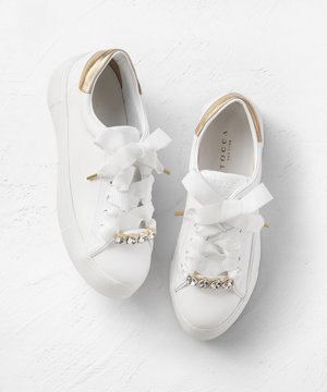  【軽量・抗菌消臭・ビジュー取り外し可】BIJOUX SNEAKERS スニーカー