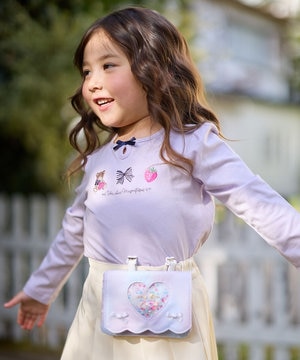 リボン×ハート移動ポケット