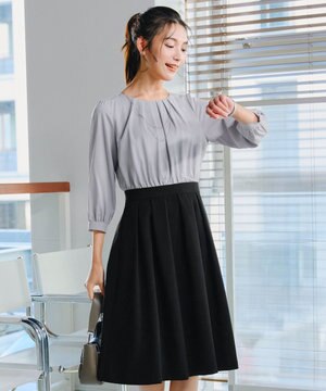  【ダブルクロス】シフォンドッキングワンピース