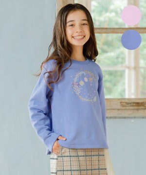  【150-160㎝】オーナメント刺繍 トレーナー