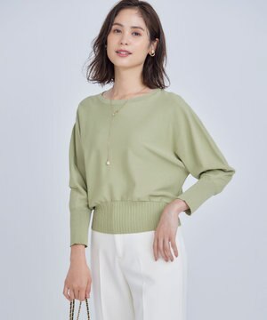  【5色展開・UVケア】スタイルアップ ドルマンスリーブ ニット