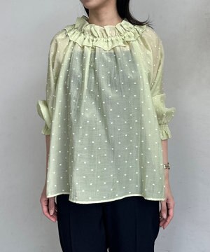  【Flower Collection】フラワードット ブラウス