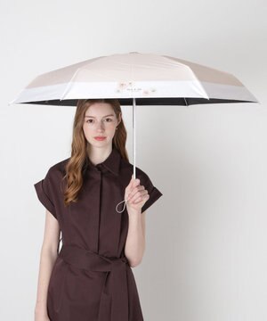  【WEB限定/遮光率100%】晴雨兼用折りたたみ日傘 ポール&ジョー(PAUL & JOE ACCESSOIRES)クリザンテーム/バイカラー 雨の日OK 遮熱 簡単開閉 UV 晴雨兼用