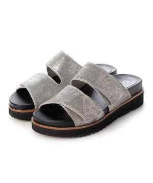  <D'ICI>フットベッドハラコスポーツサンダル